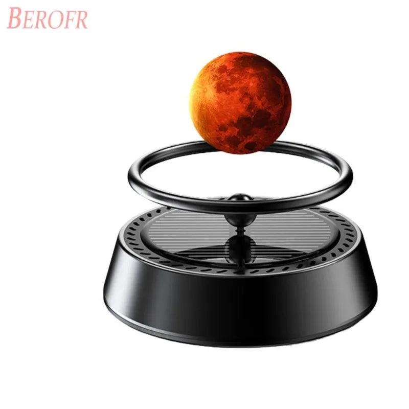 Solar Powered Air Purifier Solar Powered Suspension Planet Car Air Freshener Long Lasting Fragrance Odor Removal Aromatherapy Zpaxo
