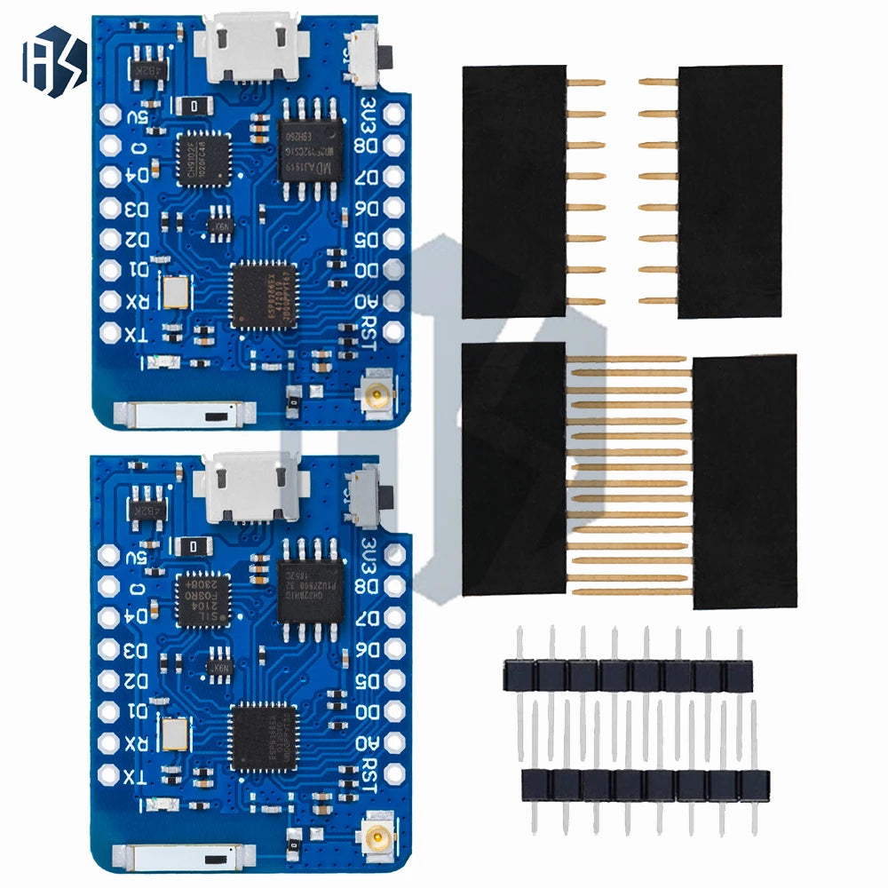 for WEMOS D1 Mini Pro – ESP8266 NodeMCU WiFi Development Board with 4MB/16MB Flash, External Antenna CP2104 USB Zpaxo
