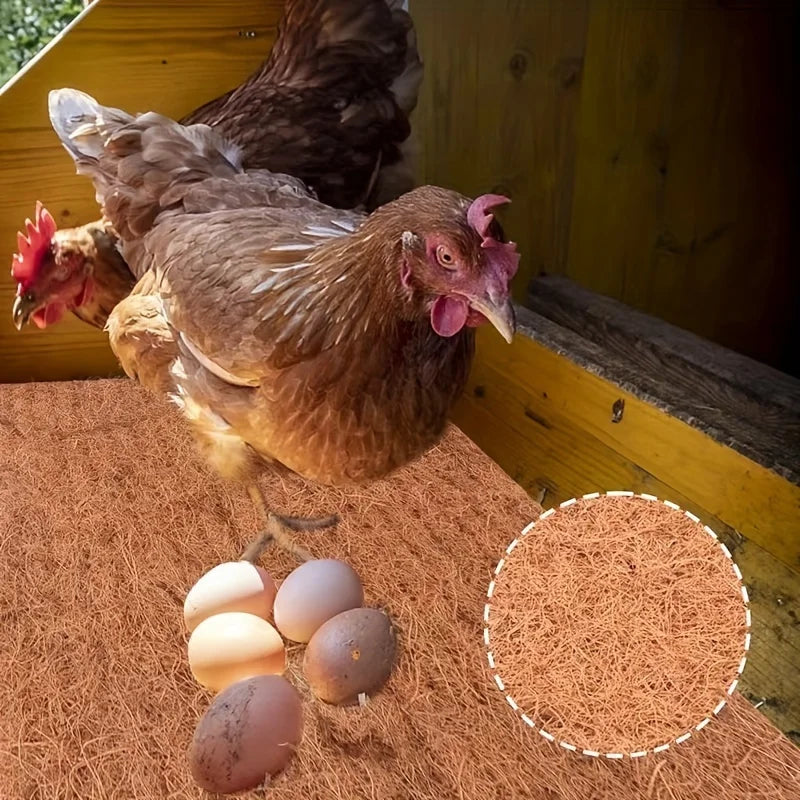 Eco-friendly Coconut Coir Palm Fiber Chicken Nesting Pads Reusable