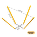 2026 New Cake Inverted Cooling Rack with Four Claws Stainless Steel Silicone Folding Baking Tool Cake Embryo Cooling Rack Zpaxo Yellow