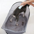Dog Grooming Hair Catcher Bib Professional Pet Shearing Apron Polyester Washable Hair Collector for Dog Cat Rabbit Haircut