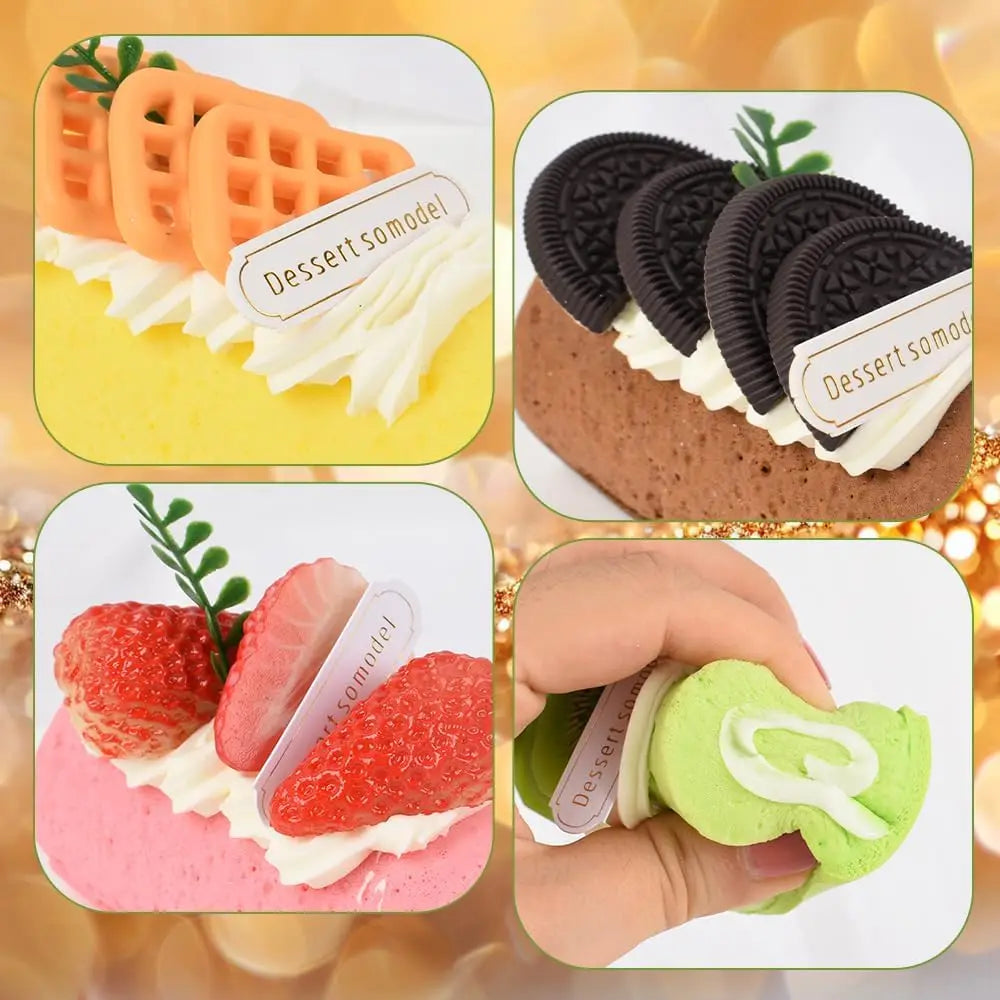 Fake Long Swiss Egg Roll Model Cake Large Artificial Simulation Food