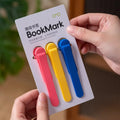 Colorful Silicone Page-Turning Bookmarks – 1/3 Pack