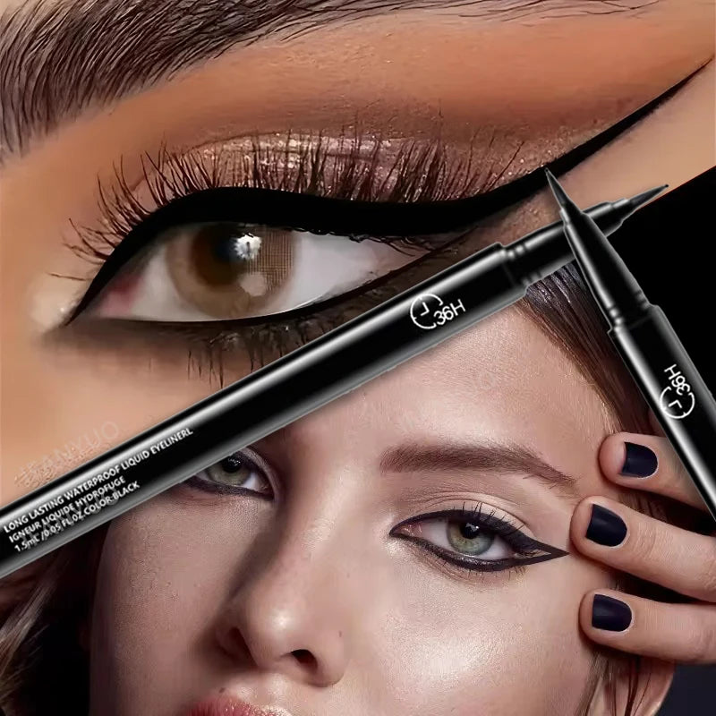 36-Hour Lock Lasting Liquid Eyeliner Pencil Waterproof Black Ink Pen