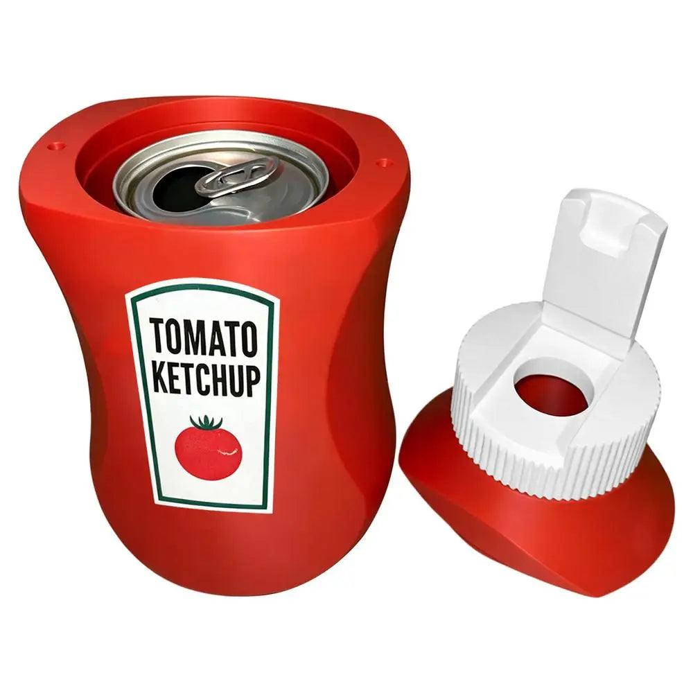 Soda Can Sleeve Non-Slip Novelty Bottle Holder Fit 330 ML Tomato Sauce Bottle Shape Beer Can Sleeve for Coffee Soda Water Cooler Zpaxo A China Mainland