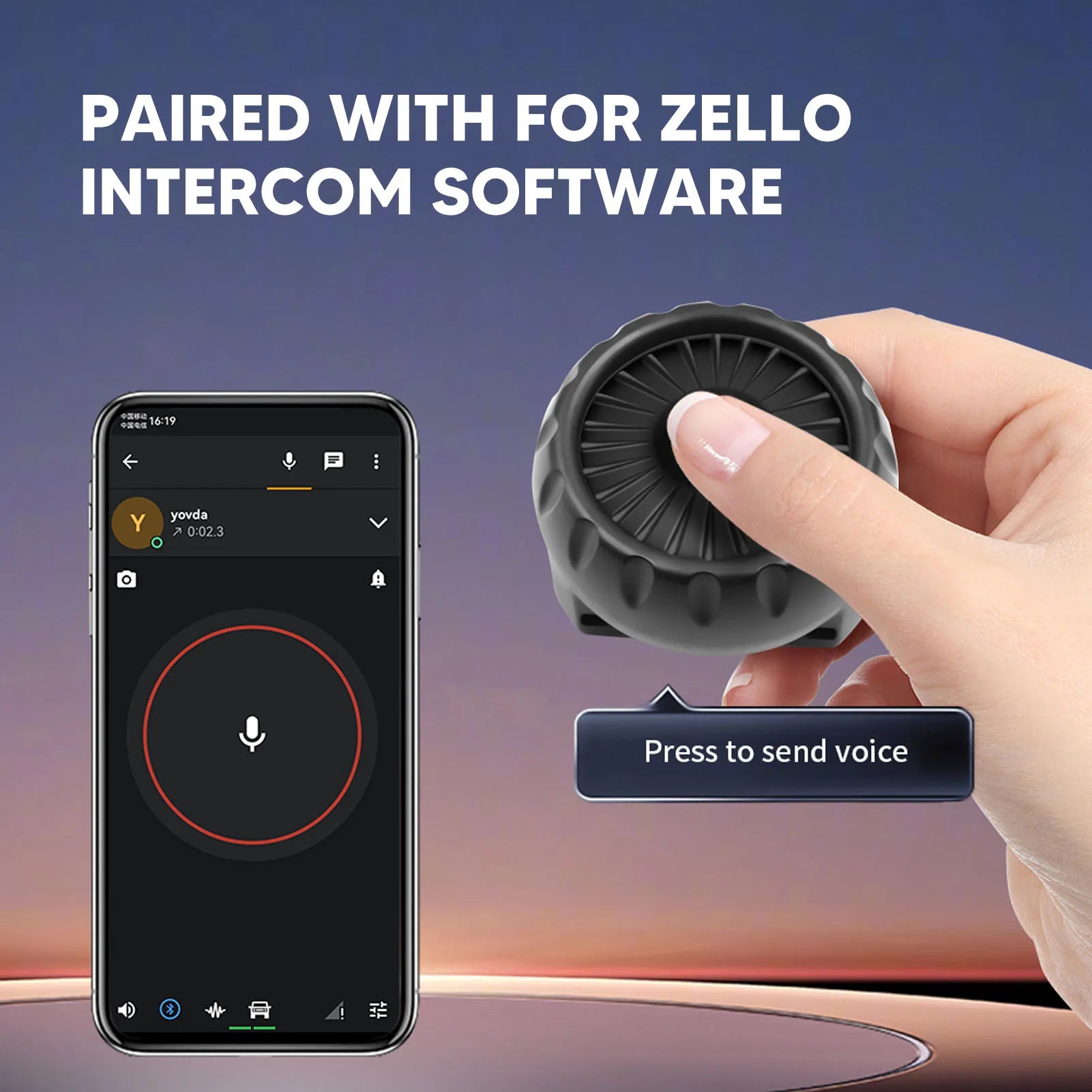 Wireless PTT Button Bluetooth 5 0 IP67 Waterproof Switch Zello IOS