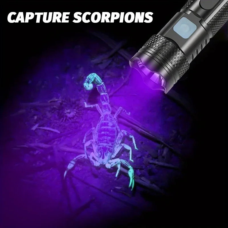 POCKETMAN 365nm UV Black Light Flashlight – Rechargeable Mini LED