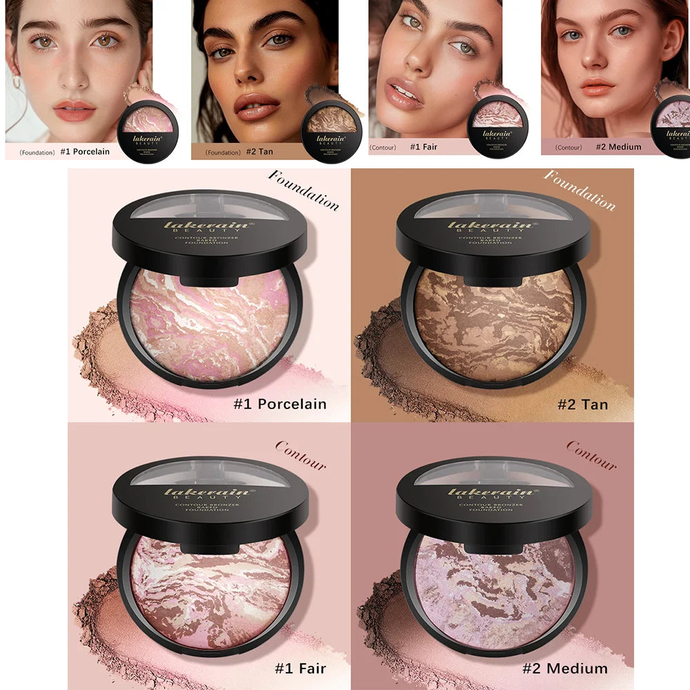 Matte Loose Powder Waterproof Oil-control Matte Full Coverage Face Makeup Makeup Setting Loose Powder Baked Powder Foundation Zpaxo