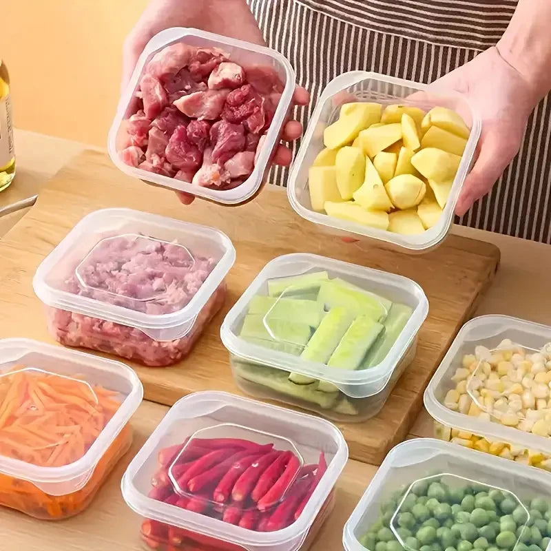 Stackable Microwave-Safe Food Containers for Veggies, Meat, Ginger, Grains - Kitchen & Camping Use Zpaxo