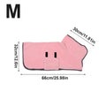 Dog Bath Towel Soft Fleece Absorbent Robe Pet Cat Bathing Supplies