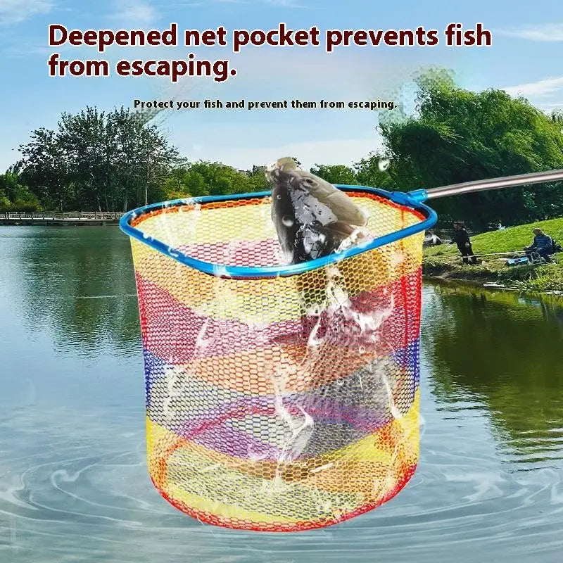 Aluminum Alloy Ultralight Fishing Landing Net Head – Colorful