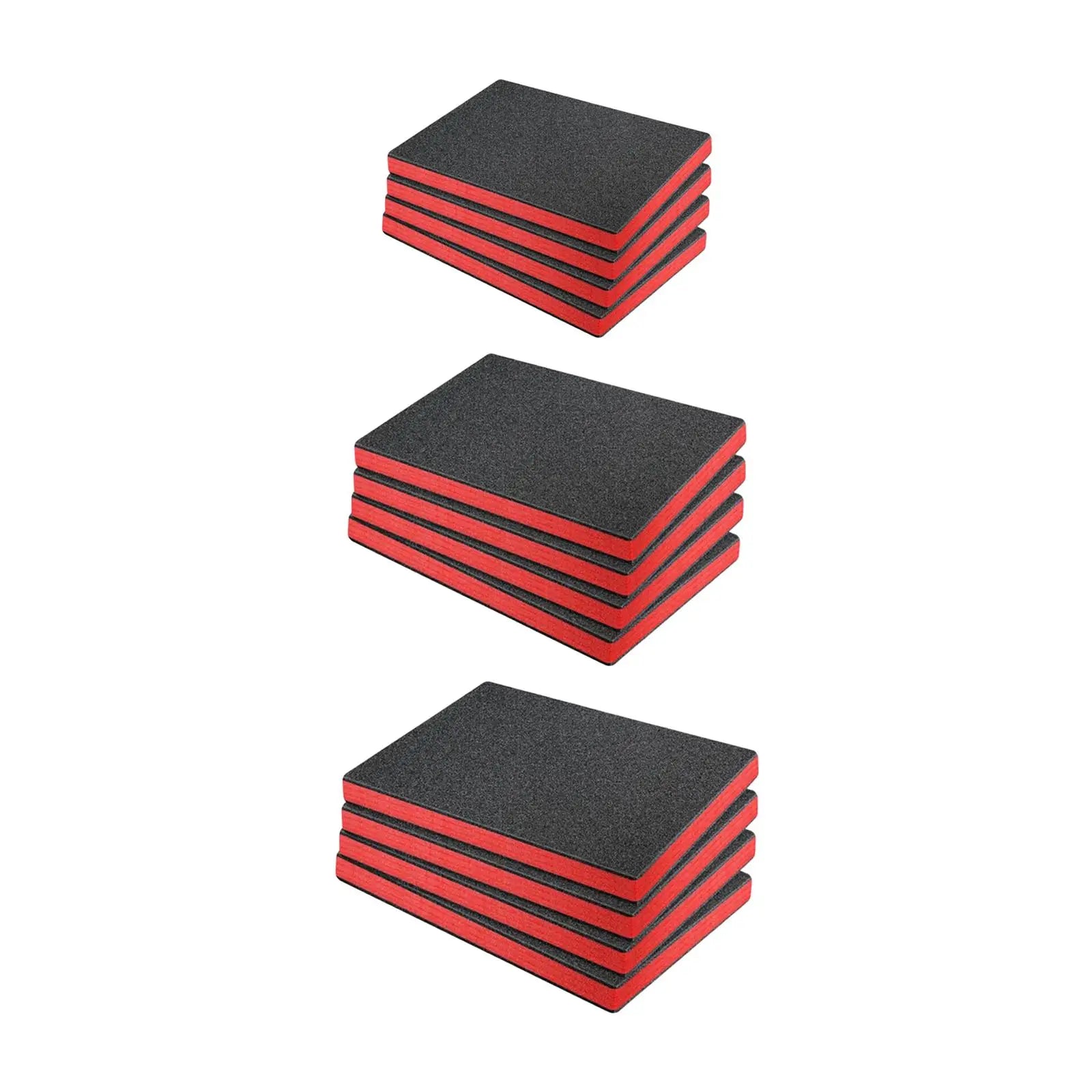 4x Craft Foam Inserts for Cases Reliable Protection Professional Liner Cuttable for Storage Organizer Crafts Padding Tool Box Zpaxo