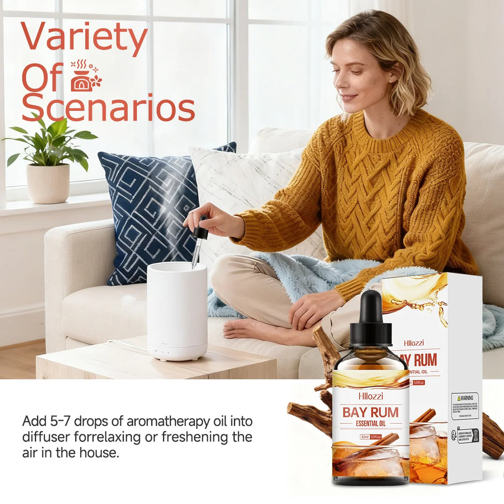 Bay Rum Oil Naturally Skin-friendly Moisturizing Provides Extra Zpaxo
