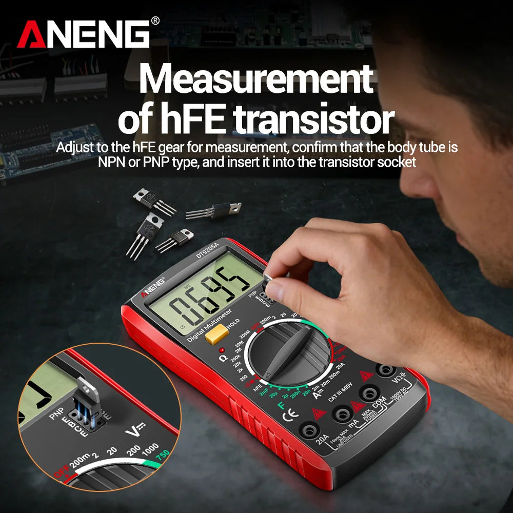 ANENG DT9205A Multi-functional Multimeter Digital True RMS