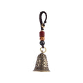 Lucky Rope Interior Accessories Brass Bell Lanyard Pendants Six-word Zpaxo gold