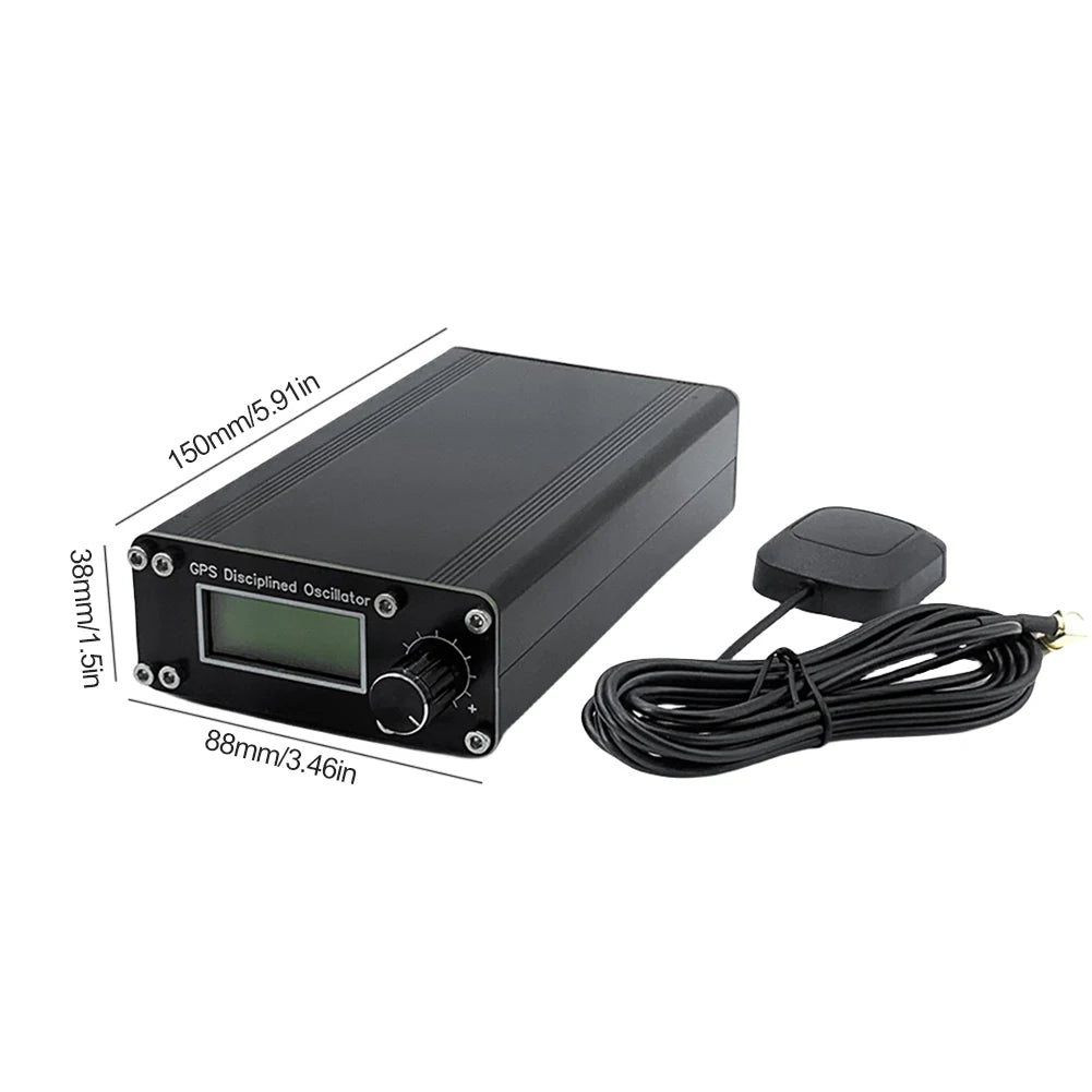GNSS GPS Disciplined Clock 10MHz GPSDO GNSS Disciplined Color Display 1PPS GPS Clock for Audio Decoders Square Wave Output Zpaxo