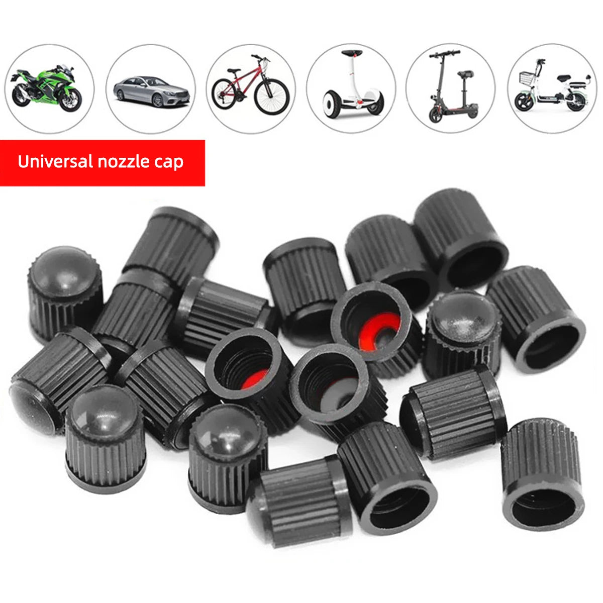 Universal Tire Valve Stem Caps 50/100/200 Pack – Dustproof