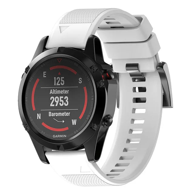 Silicone Smart Watch Band Garmin Fenix 7S 7 7X 6S 6 6X 5S 5 5X 3HR