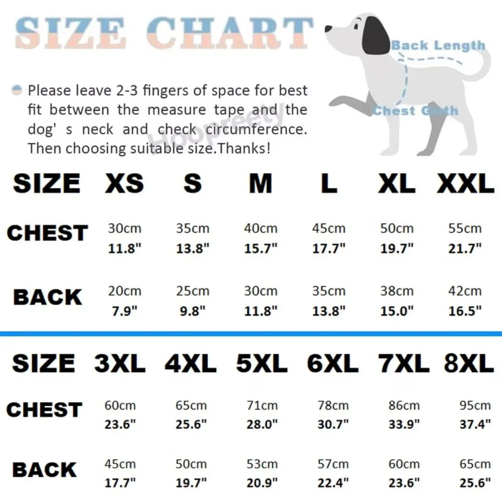 Winter Fleece Dog Vest – Bear Pattern | Sizes 3XL–9XL Dog Winter Vest Zpaxo