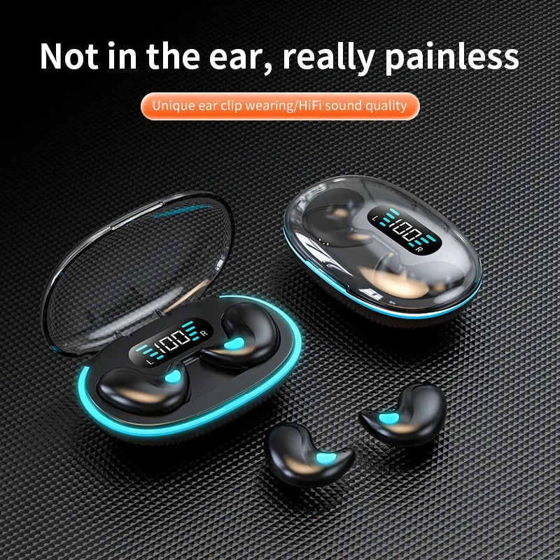 X55 Invisible Sleep Wireless Earphone TWS Bluetooth 5 3 Headphones Zpaxo