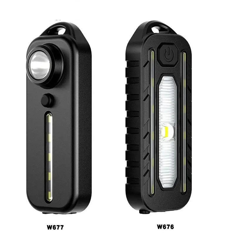 USB COB Key Light – Bicycle Warning & Clip Work Light 500lm Portable LED Clip Light Zpaxo