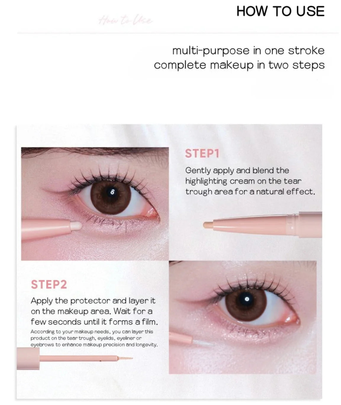 JUDYDOLL Dual-end Undereye Pen Shadow Highlighter Matte Nature 100 Zpaxo