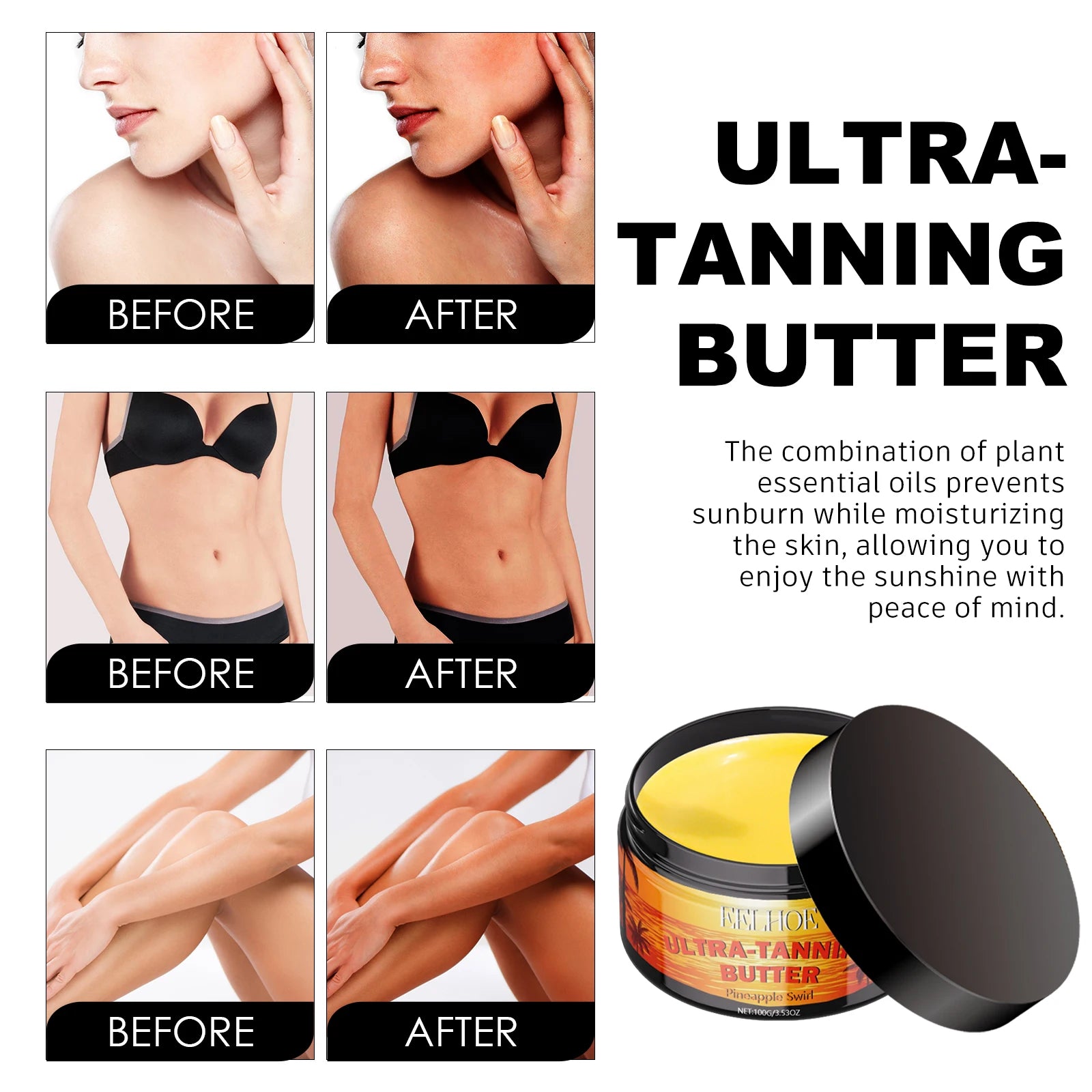 Tanning Gel for Deep Bronze Glow with Coconut Oil and Carrot Seed Oil for Outdoor Tanning to get Sun Kissed Skin Deep Hydration Zpaxo