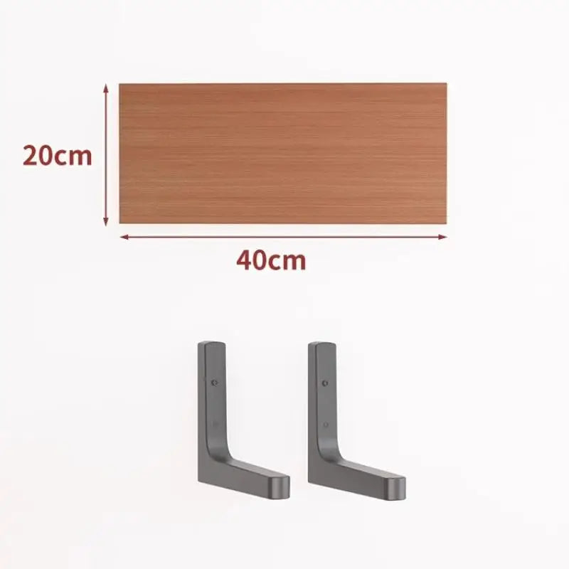 Wall Shelves Floating Wood Water Resistant-space Saving Storage Zpaxo Wood 20X40CM