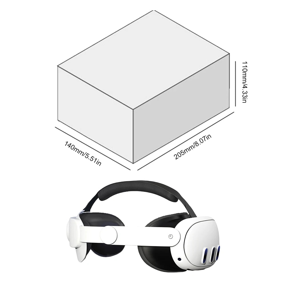 Upgrade Elite Halo Strap Alternative Head Strap Balanced Head Pressure Anti-Stifling Adjustable for Meta Quest 3 VR Accessories Zpaxo