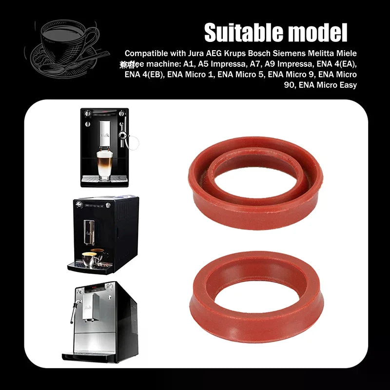 1/10pcs Coffee Machine Seals For AEG Water Sealing Rings Silicone Texture For Coffee Machine Water Tanks Zpaxo