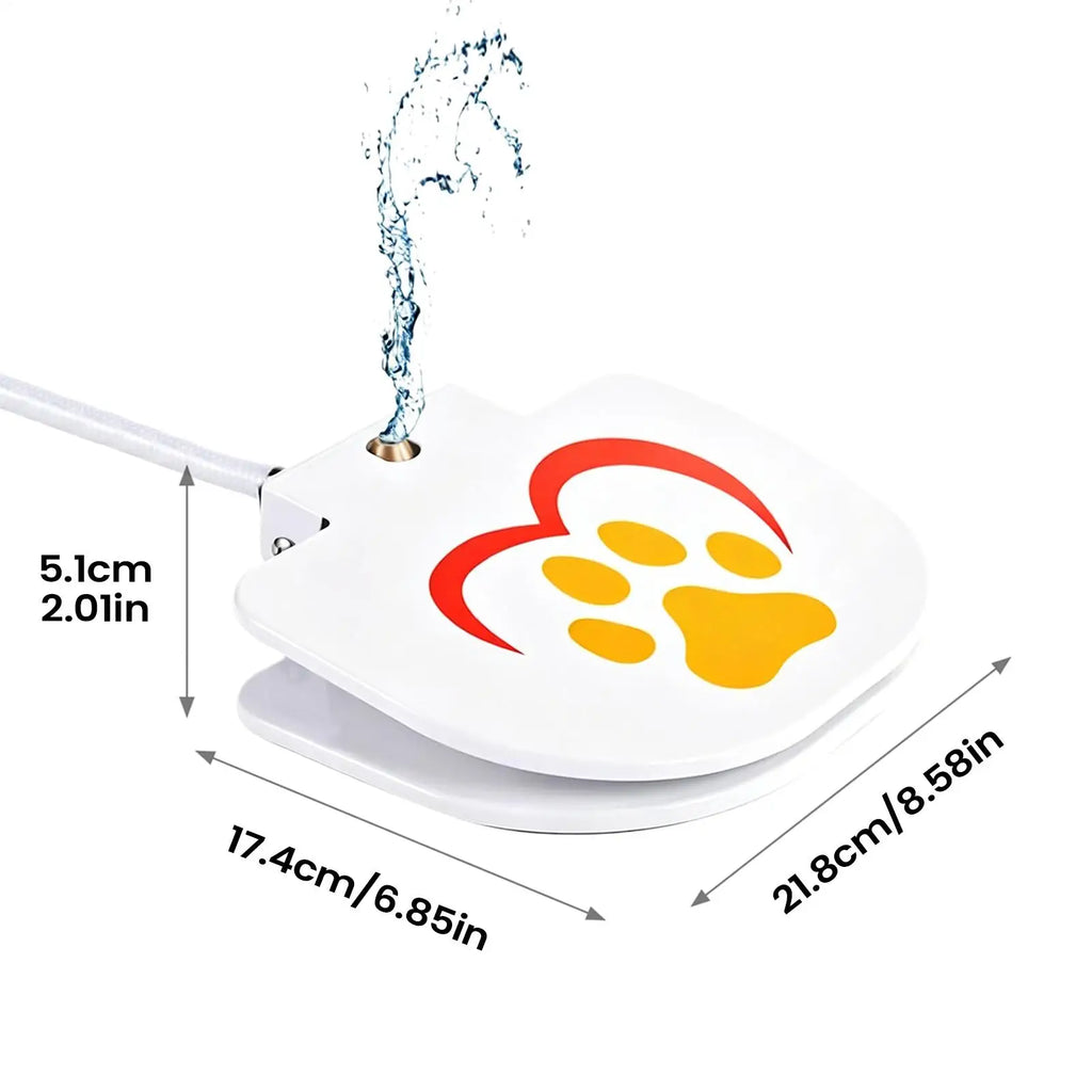 Dog Hose Toy Non-slip Paw Activated Pedal Fountain Outdoor Water Zpaxo