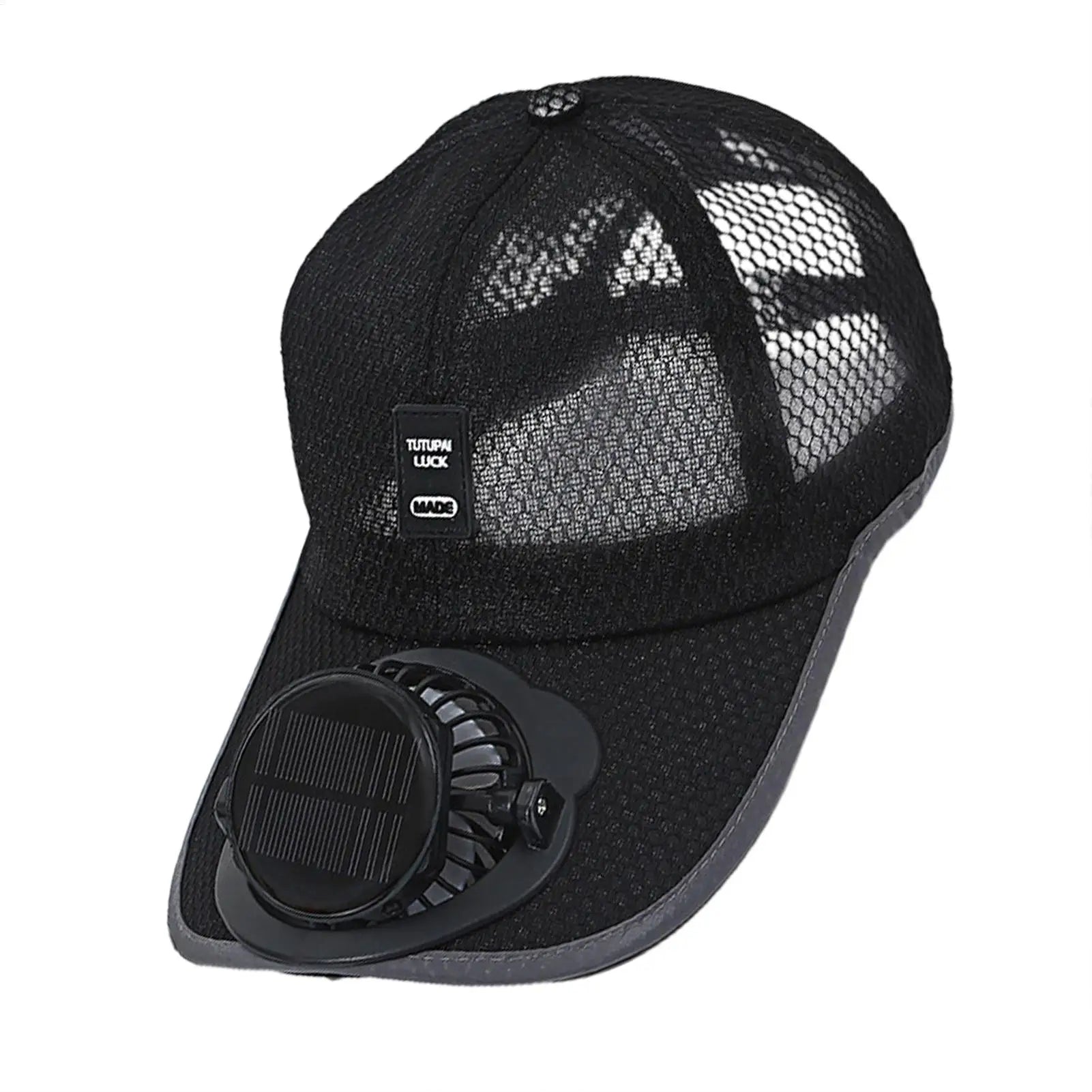 Solar Powered Fan Hat Baseball Breathable Beach Cooling UV Protection