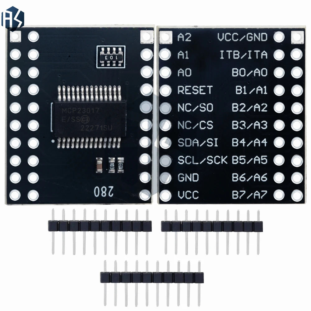 MCP23017 Serial Interface Module IIC I2C SPI MCP23S17 Bidirectional Zpaxo