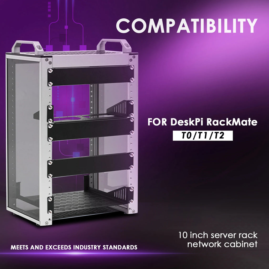 12 Port Patch Panel Compatible for DeskPi RackMate T1/T0/T2 10inch 0.5U CAT6 Network Patch Panel Server Rack/Network Cabinet Zpaxo