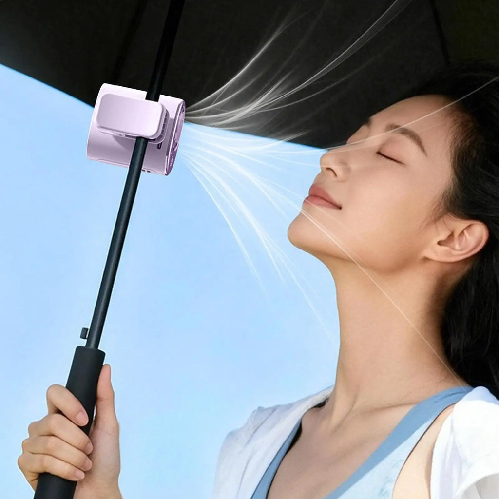 2000mAh Portable Clip Fan 199 Speeds Strong Airflow 360 Degree
