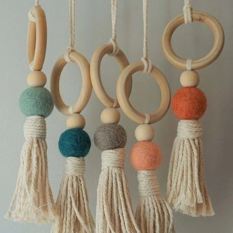 Unfinished Wooden Rings for Macrame, DIY Crafts & Jewelry Wood Craft Rings Zpaxo