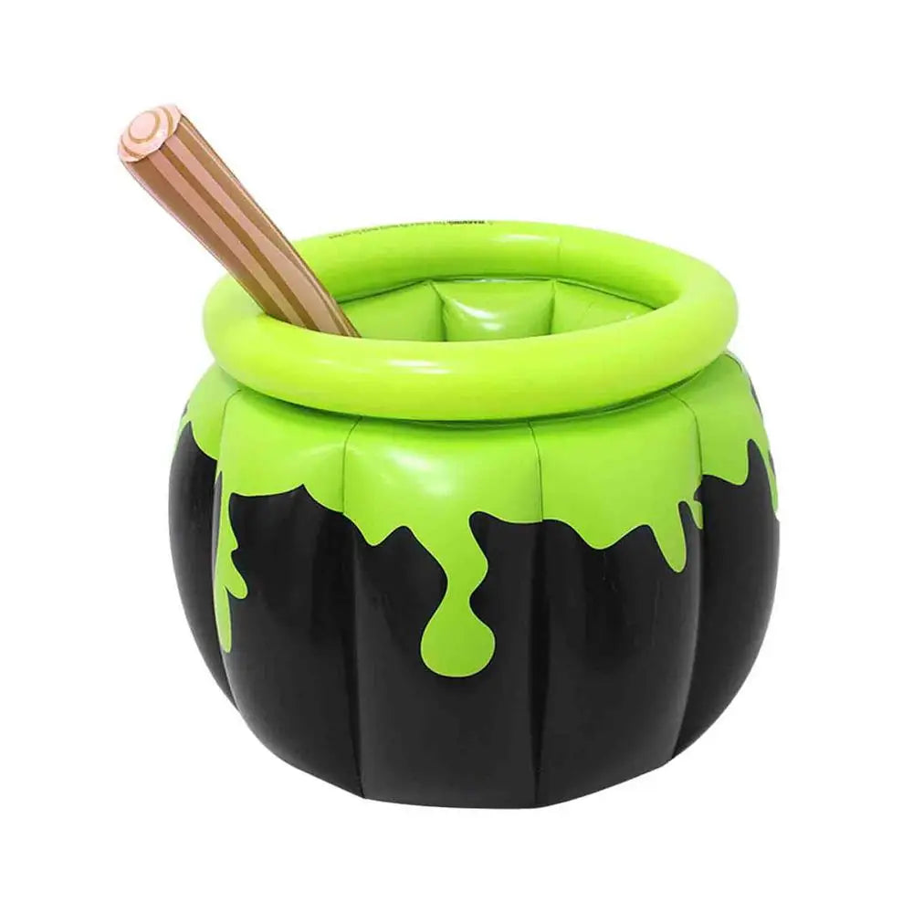 Halloween Inflatable Cooler Cauldron Ice Bucket Blow Up Beverage