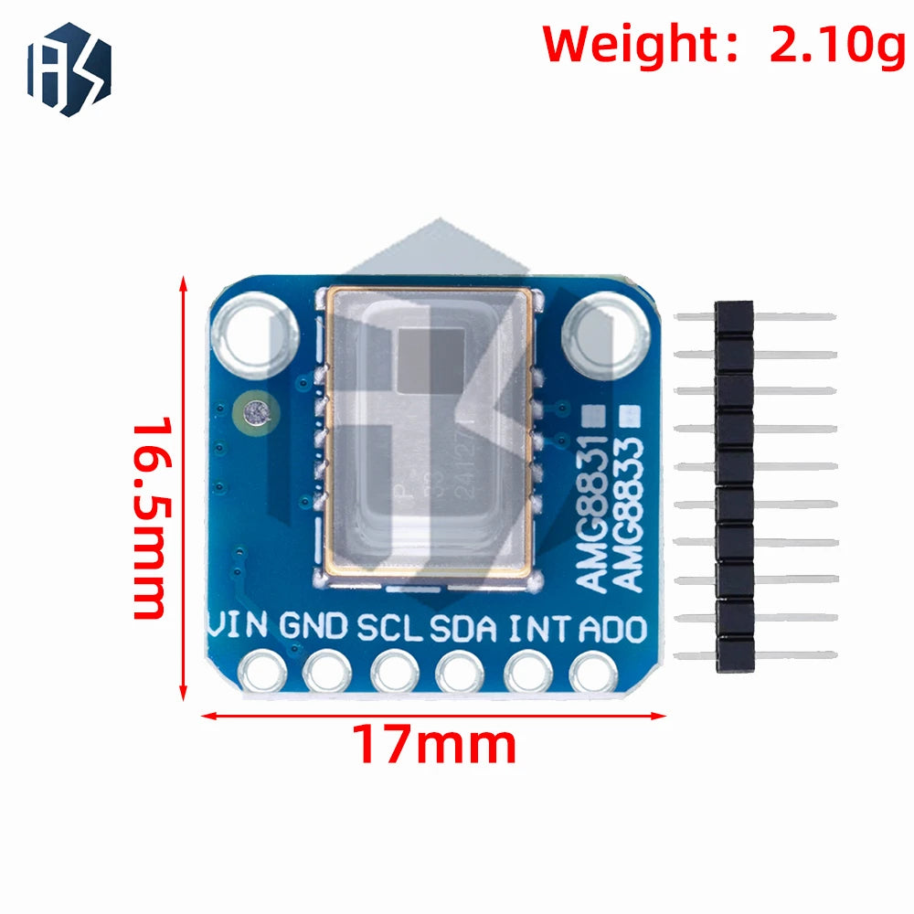 3v-5v AMG8833 IR 8x8 Thermal Imager Array Temperature Sensor Module Zpaxo