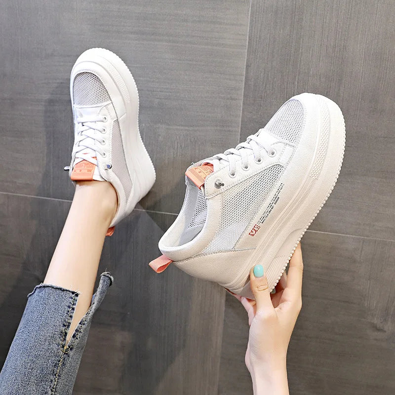 Women's Fashion Casual Sneakers Breathable Vulcanized Mesh Zpaxo