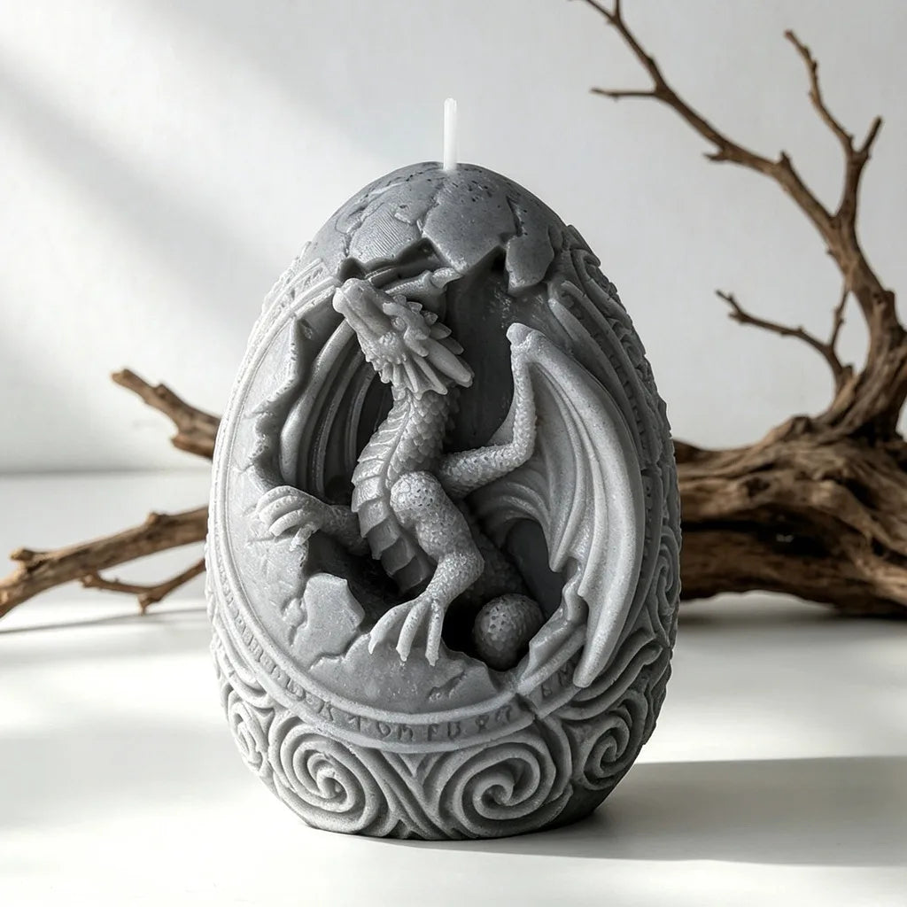 3D Dinosaur Egg Silicone Mold – DIY Candle Resin Soap Craft