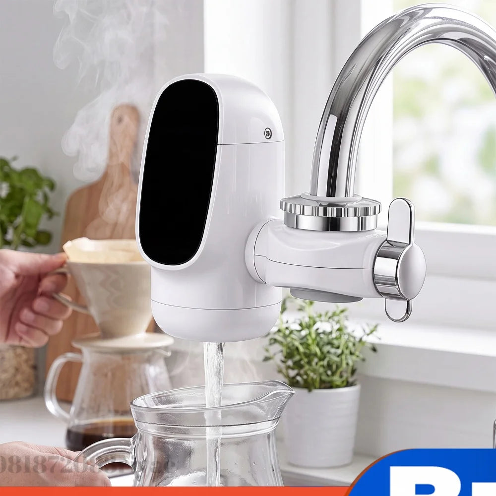 110V Fast Heating Electric Heater Faucet Energy Saving Hot Cold Mixer Instant Electric Hot Water Tap for Kitchen Sink Bathroom Zpaxo