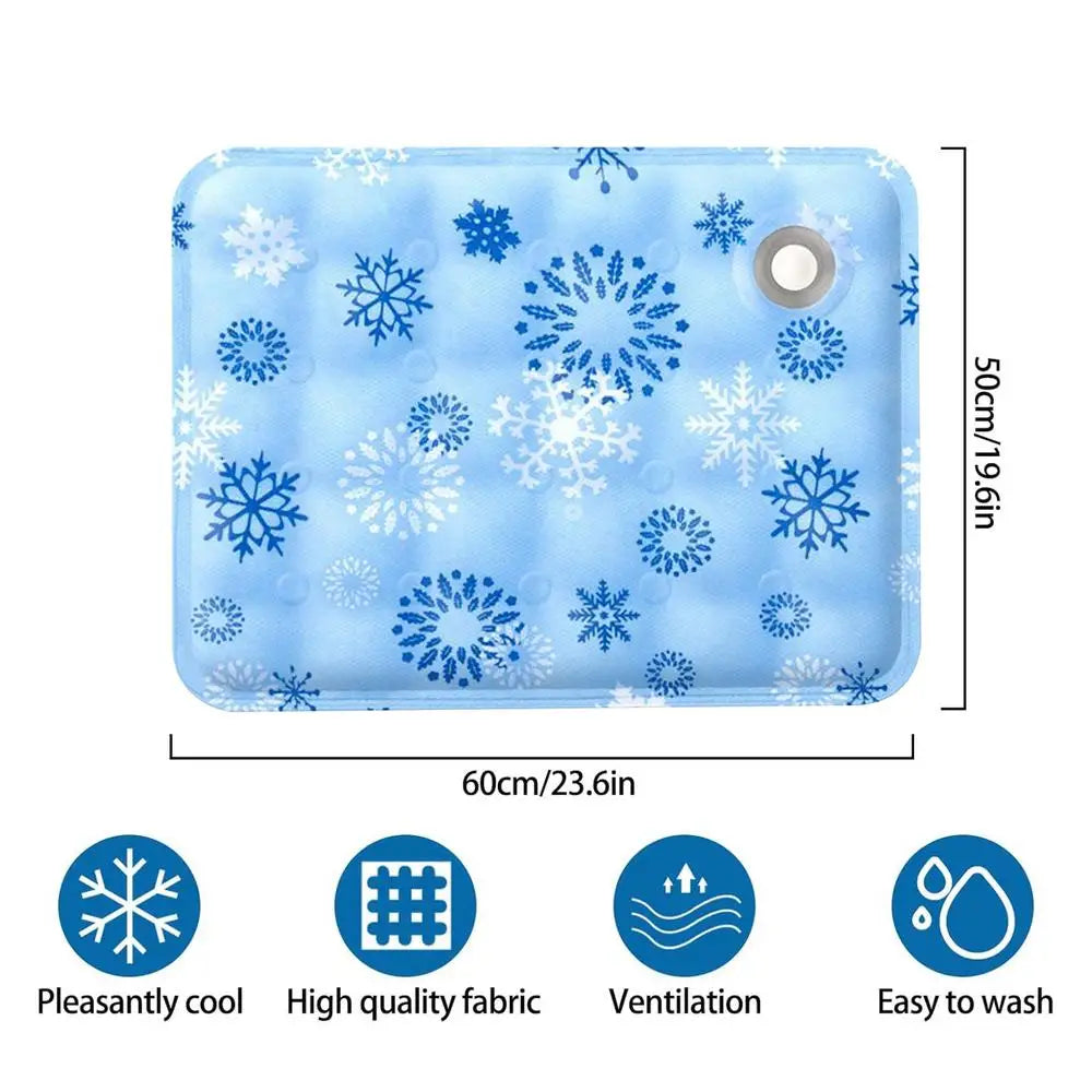Dog Cooling Mat Self Crate Pad Waterproof Ice Pet Sleeping Resting Zpaxo A