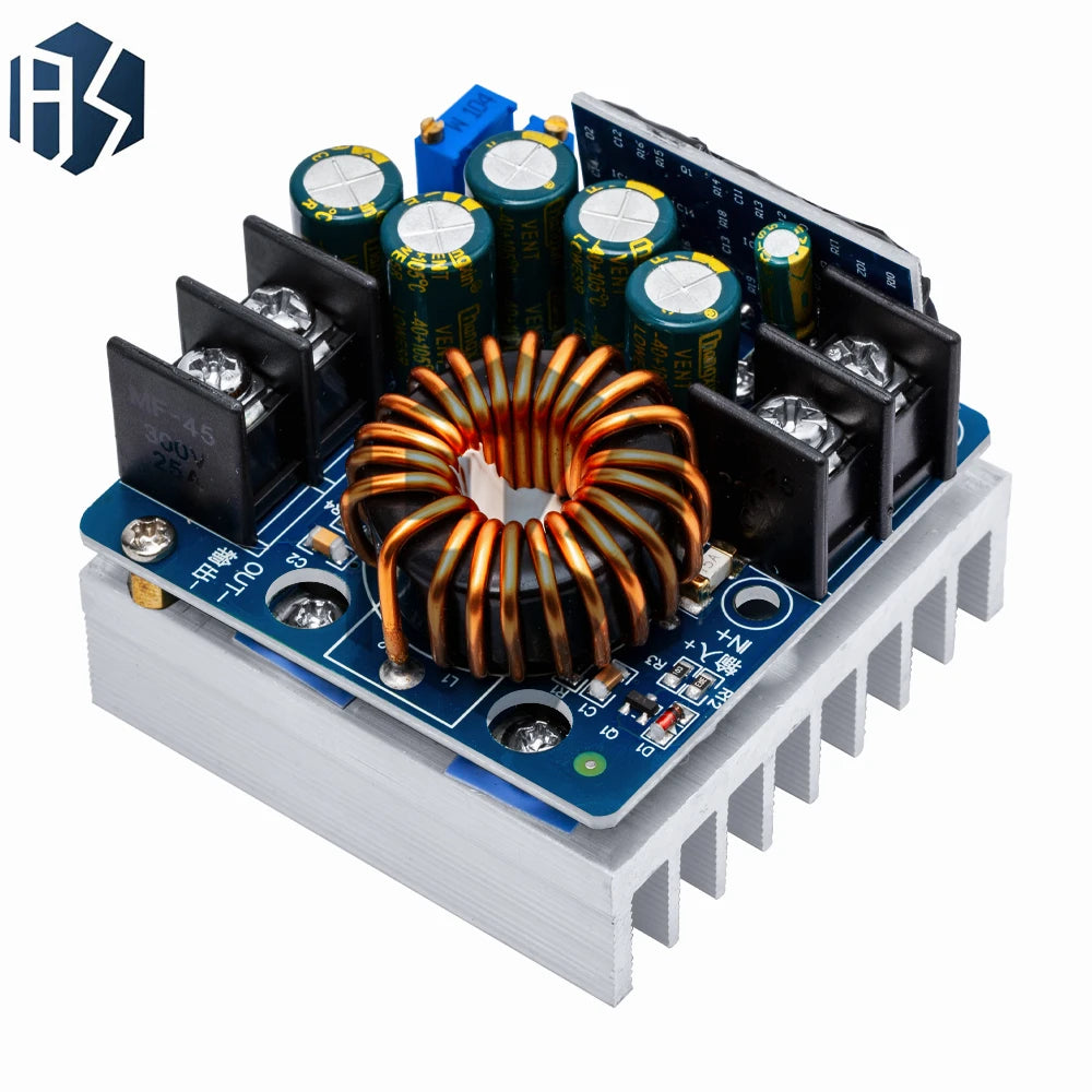 Adjustable DC-DC Buck Power Supply (400W 15A) - 10V-60V Input to 0-45V Output Constant Voltage & Current Zpaxo