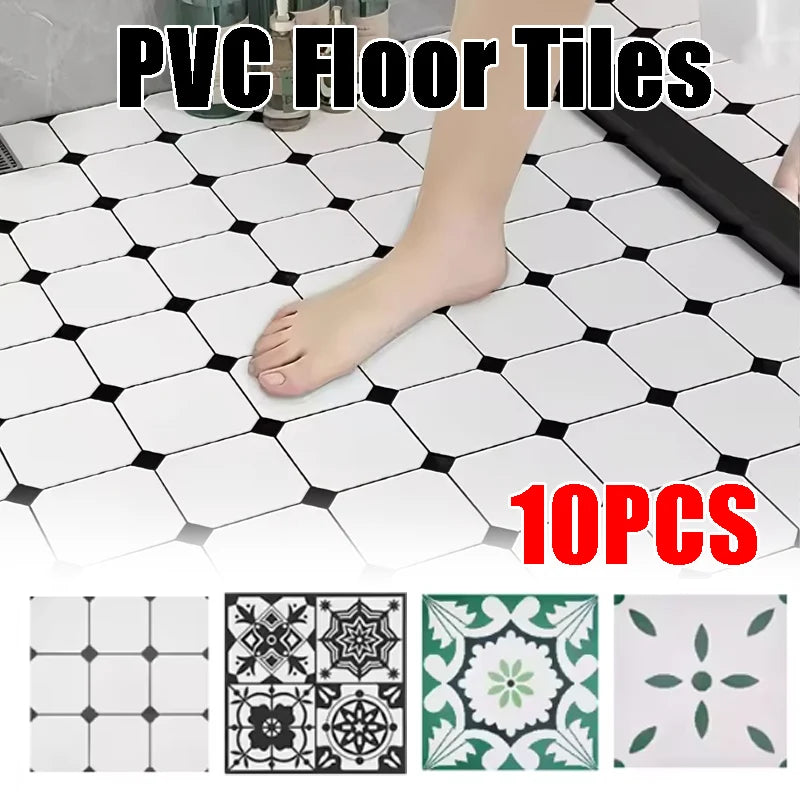 Eco-friendly Waterproof Self-adhesive Stone Grain PVC Floor Tiles