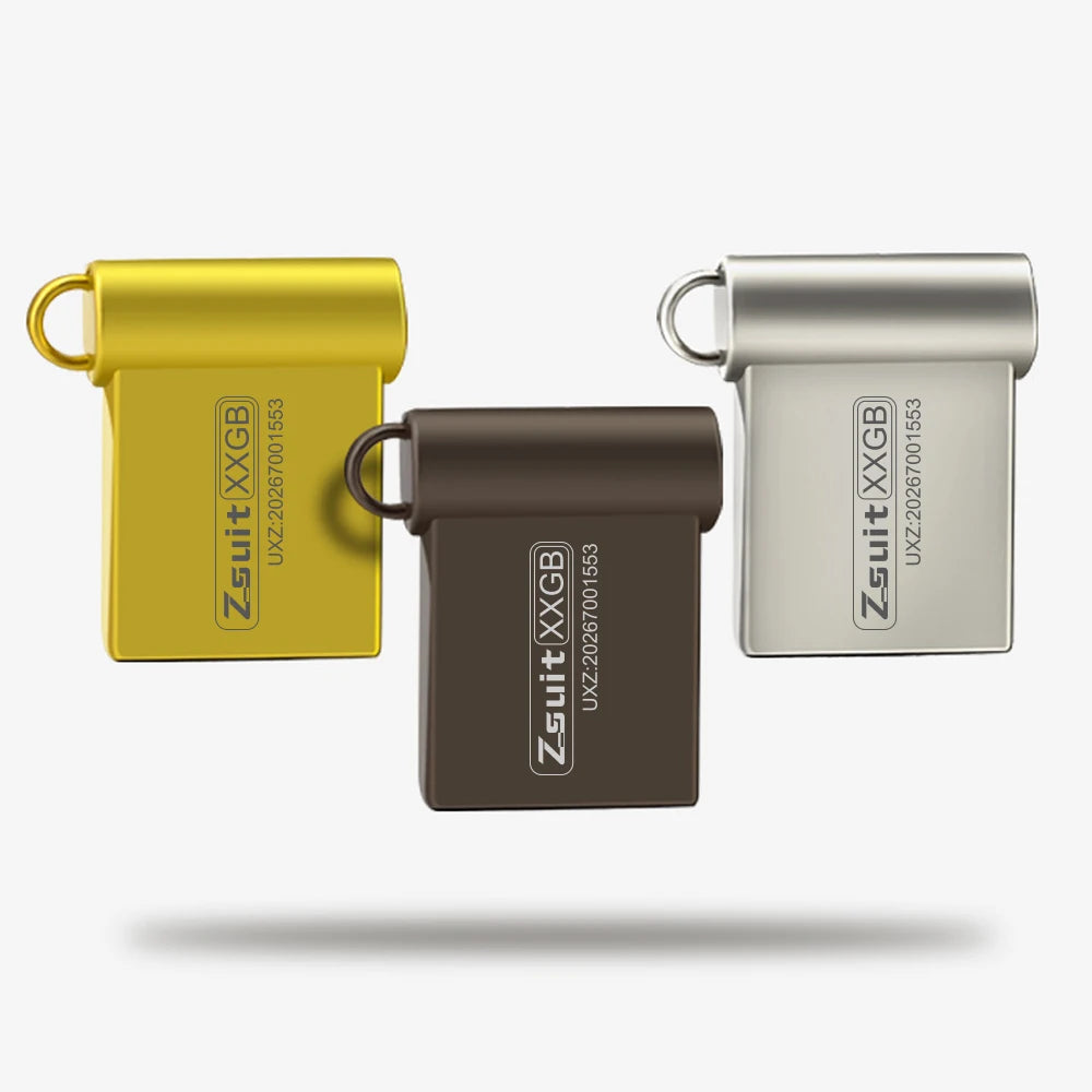 50 pcs Logo High-Speed Mini USB Flash Drives, Free Shipping USB 3.0/2.0 Interface 128GB/64GB/32GB Storage USB Metal Flash Drive Zpaxo