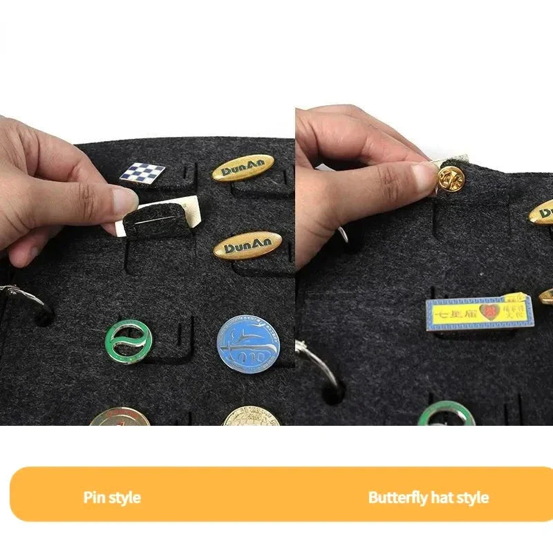 Felt Pin Brooch Display Book – Badge & Jewelry Organizer Pin Display Book Zpaxo