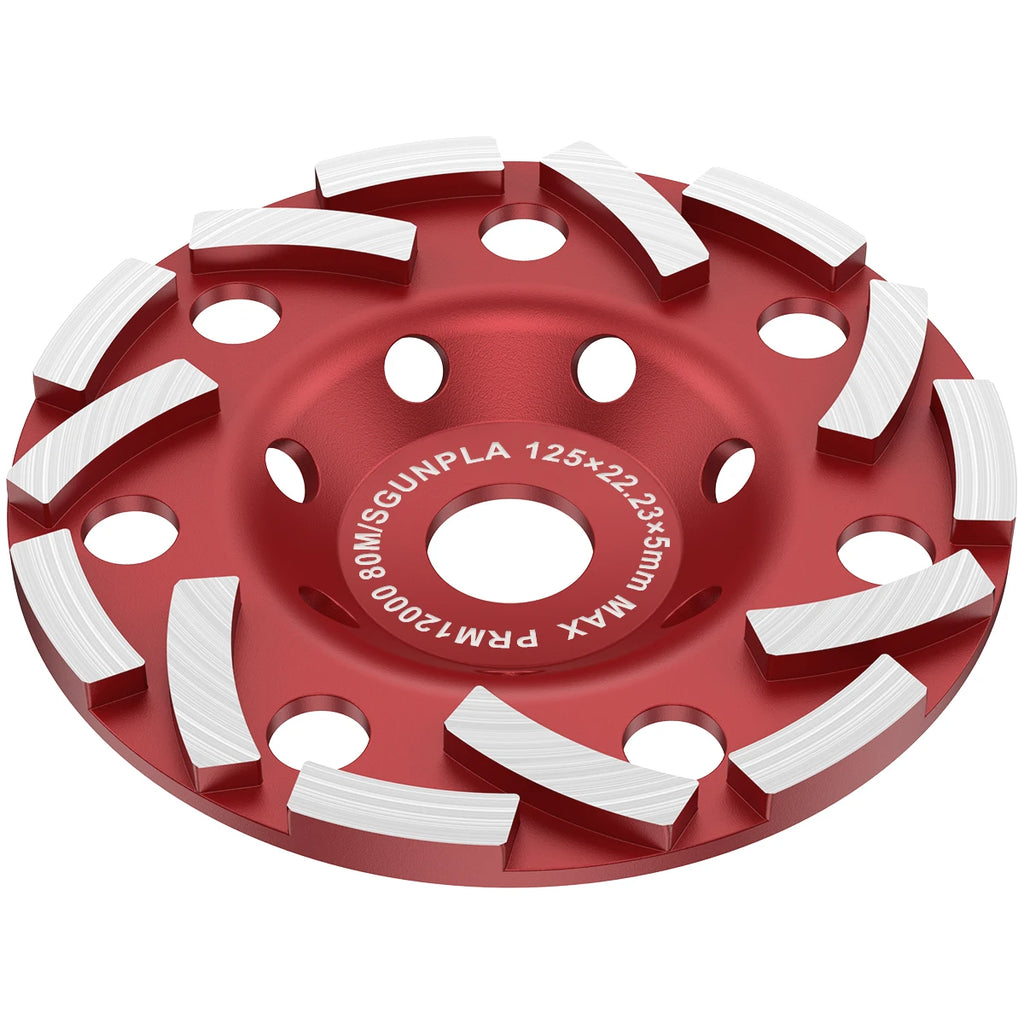 4/5 Inch Diamond Grinding Wheel Disc Abrasive Cup Wear Sanding DIY Cutting Disc Angle Grinder Tool Polisher For Concrete/Wood Zpaxo 5Inch