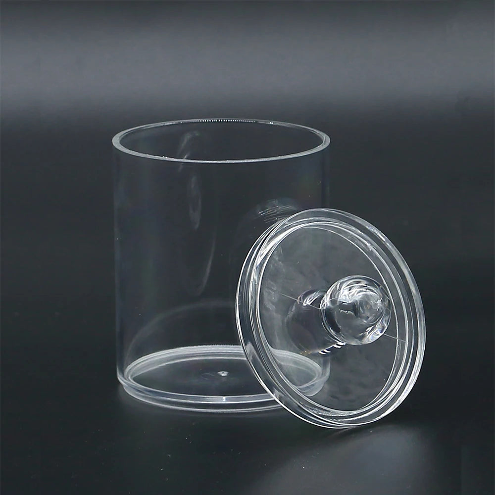 Acrylic Makeup Organizer Cotton Swabs Qtip Container Cosmetic Jewelry Cotton Pad Storage Box for Bathroom Organization Zpaxo J2295