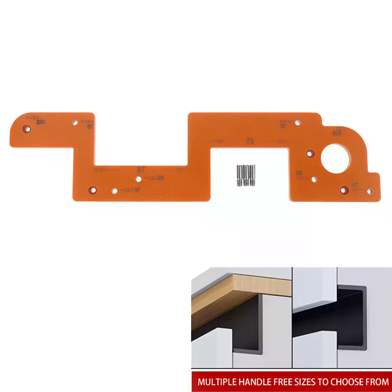 Invisible Embedded Handle Slotting Template Slot Positioning Tool Zpaxo