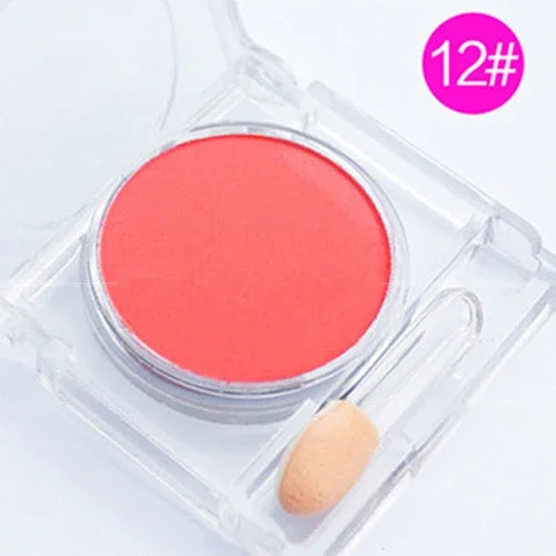 Monochrome blush Matte Natural Cheek Color Brightening Face Waterproof Facial Contouring Makeup Blush Powder Soft Makeup Zpaxo 12